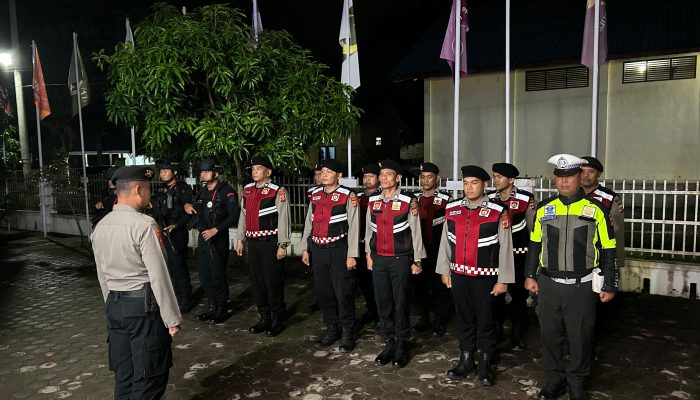 Pengamanan Kantor KIP Kota Langsa Diperketat, 14 Personel Diterjunkan