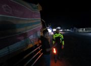 Cegah Kecelakaan di Jalan Raya, Sat Lantas Polres Langsa Imbau Pengemudi Truk Tidak Parkir Sembarangan