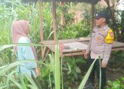 Polsek Rantau Selamat Dukung Ketahanan Pangan Lewat Sambang Warga