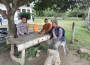 Bhabinkamtibmas Polsek Sungai Raya Sampaikan Himbauan Kamtibmas di Gampong Gajah Mentah