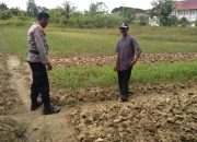 Bhabinkamtibmas Polsek Manyak Payed Dukung Program Ketahanan Pangan di Desa Sapta Marga