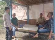 Bhabinkamtibmas Polsek Rantau Selamat Sampaikan Pesan Kamtibmas di Desa Simpang Aneuh