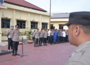 Polres Langsa Gelar Apel Siaga Kesiapan Personel untuk Pengamanan Natal dan Tahun Baru