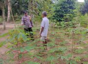 Bhabinkamtibmas Polsek Rantau Selamat Sambangi Petani di Desa Sarah Kayee