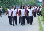 Personel Polres Langsa Gelar Olahraga Rutin Setiap Jumat