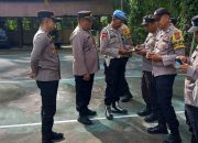 Kapolsek Rantau Selamat Lakukan Pengecekan Kelengkapan Personel