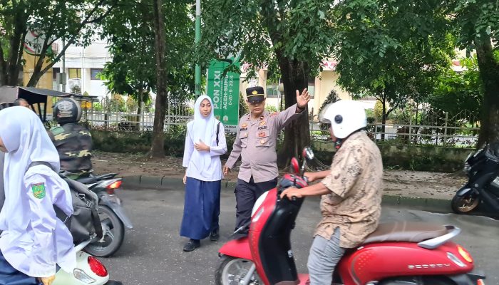 Polres Langsa Gelar Strong Point untuk Ciptakan Kenyamanan Masyarakat