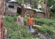 Dukung Ketahanan Pangan, Bhabinkamtibmas Polsek Rantau Selamat Sambangi Petani Sayuran