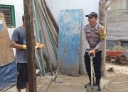 Bhabinkamtibmas Polsek Rantau Selamat Sambangi Warga, Sampaikan Pesan Kamtibmas