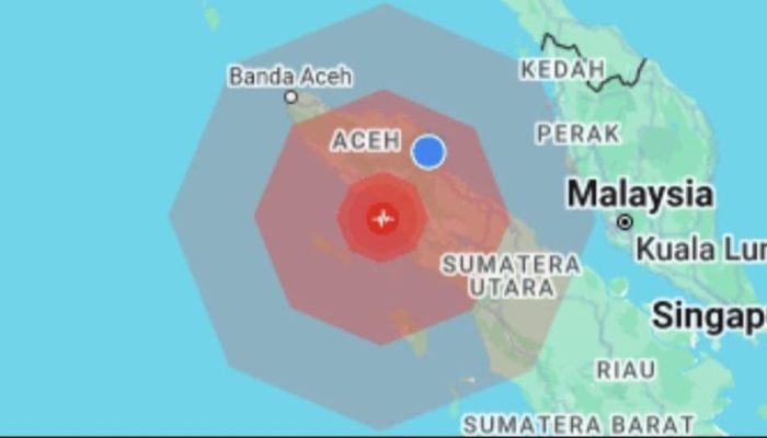 Gempa M 6,2 Guncang Barat Selatan Aceh, Tidak Berpotensi Tsumami