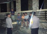 Polsek Langsa Gelar Patroli Malam, Sampaikan Pesan Kamtibmas kepada Warga