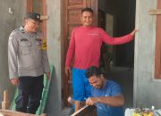 Bhabinkamtibmas Blang Seunibong Gelar Door to Door System, Ingatkan Warga Waspada Kejahatan