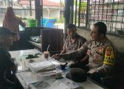 Bhabinkamtibmas Polsek Langsa Barat Sambangi Warga, Ajak Ciptakan Lingkungan Kondusif