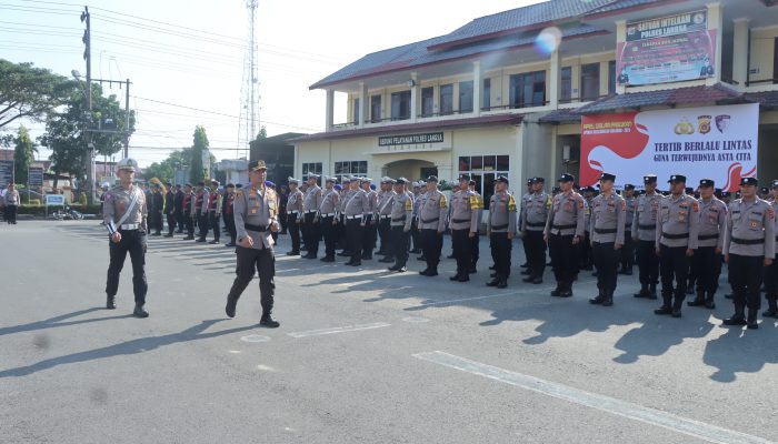 Polres Langsa Gelar Apel Operasi Keselamatan Seulawah, Fokus Antisipasi Kepadatan Lalu Lintas Jelang Ramadan