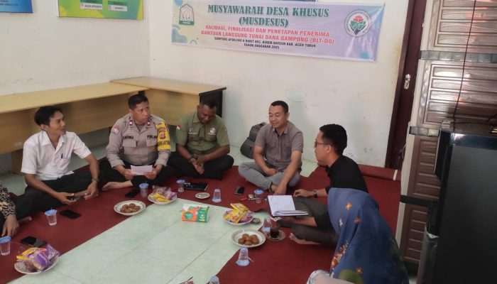Bhabinkamtibmas Polsek Birem Bayeun Aktif Jaga Kamtibmas dan Peningkatan Pelayanan Publik