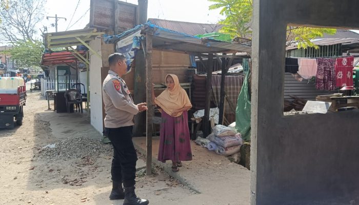 Bhabinkamtibmas Polsek Langsa Gelar Sambang Warga, Ingatkan Kewaspadaan terhadap Kejahatan