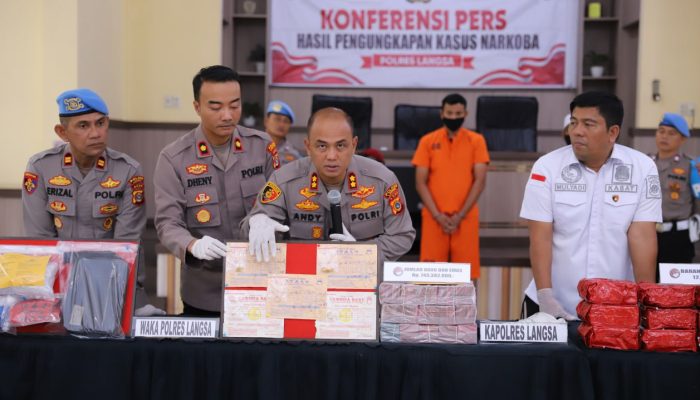 12,5 Kg Sabu Disita di Langsa, Polisi Ungkap Jaringan Narkoba Antar Negara