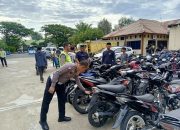 Razia Dini Hari, Puluhan Motor Diduga Balap Liar Disita di Meulaboh