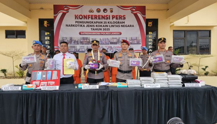 Operasi Sat Resnarkoba: Kejar Jaringan Pengedar 25 Kilogran Kokain, 6 Tersangka Ditangkap di Aceh dan Sumatera Utara