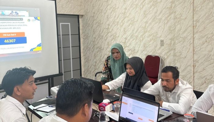 21 Tenaga PPPK Kantah Langsa Ikuti Ujian Asesmen BPSDM ATR/BPN