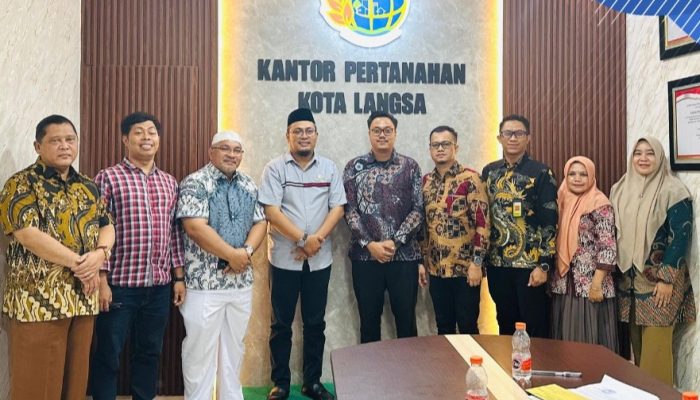 DPRD Langkat Kunjungi Kantor Pertanahan Langsa, Bahas Layanan dan Perubahan Hak Tanah