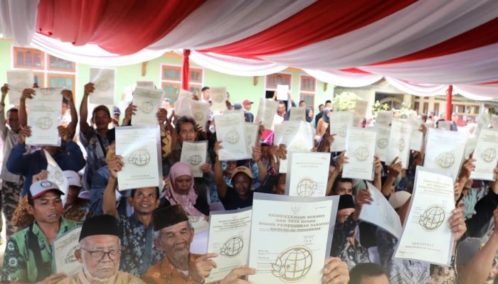 PTSL Dorong Lonjakan Sertipikasi Tanah, ATR/BPN Terbitkan 1,2 Juta Sertipikat Sepanjang 2025