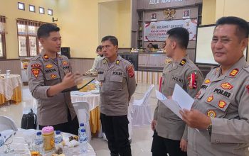 Kapolres Langsa Buka dan Terima Dianmas Mahasiswa STIK Angkatan 83