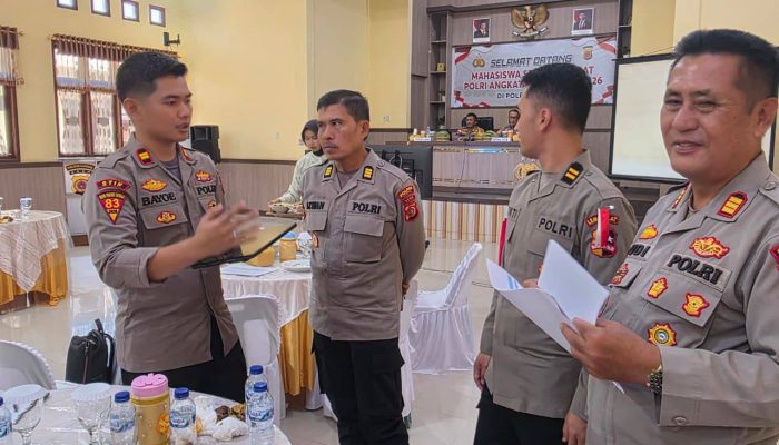 Kapolres Langsa Buka dan Terima Dianmas Mahasiswa STIK Angkatan 83