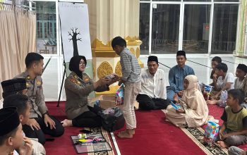 Mahasiswa STIK Angkatan 83 Gelar Trauma Healing Anak-anak di Geudubang Aceh