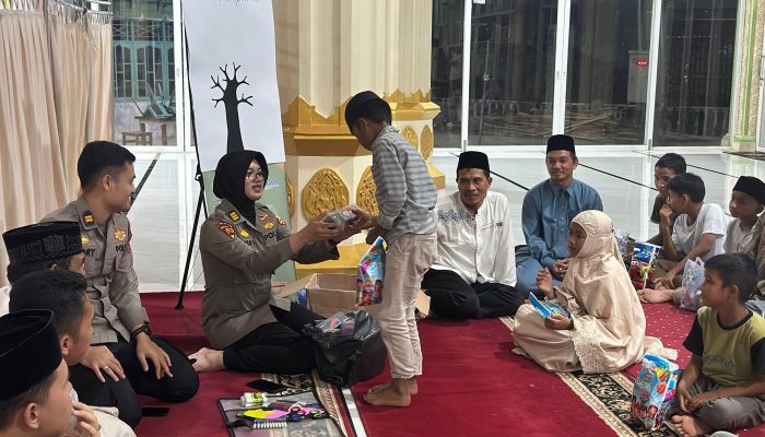 Mahasiswa STIK Angkatan 83 Gelar Trauma Healing Anak-anak di Geudubang Aceh