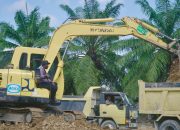 Mahasiswa PTIK Angkatan 83 Normalisasi Lapangan Bola Gampong Seulalah Pasca Banjir