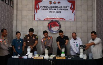 Polres Langsa Musnahkan 2,5 Kg Sabu, Lebih 20 Ribu Jiwa Berhasil Diselamatkan