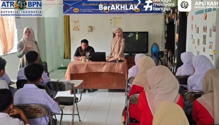 Kantor Pertanahan Kota Langsa Edukasi Siswa SMK Graha Media, Tanamkan Kesadaran Tertib Pertanahan Sejak Dini