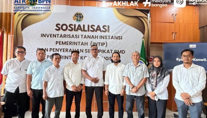 Kantor Pertanahan Kota Langsa Percepat Penataan Aset Negara Lewat Sosialisasi Program INTIP