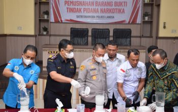 Polres Langsa Musnahkan 3,09 Kg Sabu dan 13,74 Kg Ganja, 38.461 Jiwa Diklaim Terselamatkan